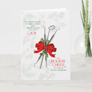 Cartes Pour Fêtes Annuelles Hygiéniste Dentaire Vous Connaissez la Chanson Joi
