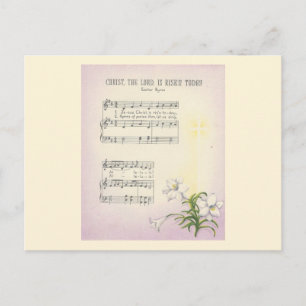 Cartes Pour Fêtes Annuelles Hymne vintage de Pâques