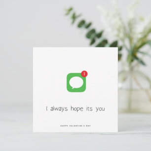 Cartes Pour Fêtes Annuelles I Always It You mignonne Valtine's Day Card