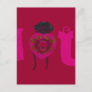 Cartes Pour Fêtes Annuelles I Heart You Nakupenda Sana Heureuse Sainte-Valenti