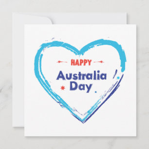 Cartes Pour Fêtes Annuelles "I LOVE AUSTRALIA" Australia Day 26 January Holi