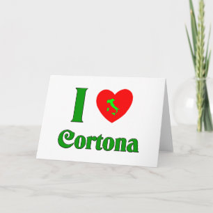 Cartes Pour Fêtes Annuelles I Love Cortona Italy