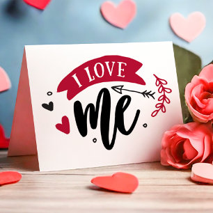 Cartes Pour Fêtes Annuelles I Love Me Funny Anti-Valentin