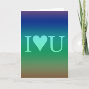 CARTES POUR FÊTES ANNUELLES I LUV U