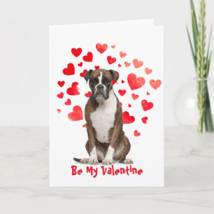 Cartes Pour Fêtes Annuelles I Woof Love You Boxer Chien Valentine