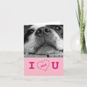 Cartes Pour Fêtes Annuelles I Wuf vous chienchien Valentine