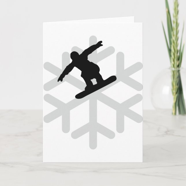 Cartes Pour Fêtes Annuelles icône snowboard snowboard (Devant)