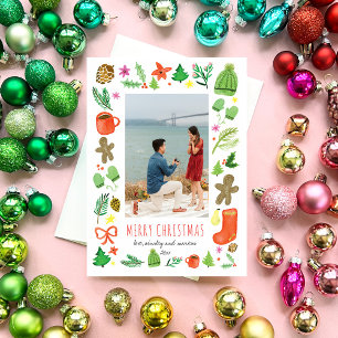 Cartes Pour Fêtes Annuelles Iconic Christmas Watercolor
