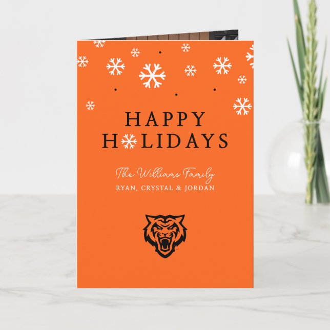 Cartes Pour Fêtes Annuelles Idaho State University Bengals Spirit Design (Devant)