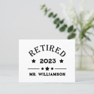 Cartes Pour Fêtes Annuelles Idée cadeau de retraite personnalisée