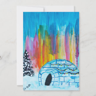 Cartes Pour Fêtes Annuelles Igloo de fête