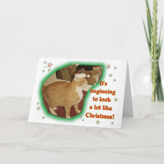 Cartes Pour Fêtes Annuelles Il commence à sembler beaucoup comme Noël