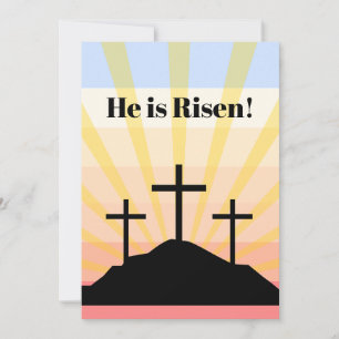 Cartes Pour Fêtes Annuelles Il est ressuscité