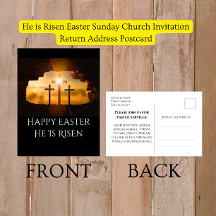 Cartes Pour Fêtes Annuelles Il est ressuscité Église du dimanche de Pâques Inv