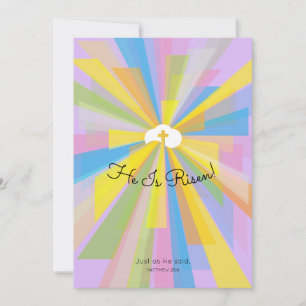 Cartes Pour Fêtes Annuelles Il Est Ressuscité Salutation De Pâques