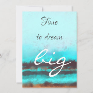 Cartes Pour Fêtes Annuelles Il est temps de rêver grand