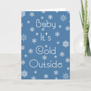 Cartes Pour Fêtes Annuelles Il fait froid dehors