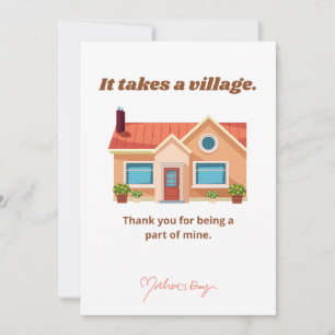 Cartes Pour Fêtes Annuelles Il faut un village, Joyeuse fête des mères
