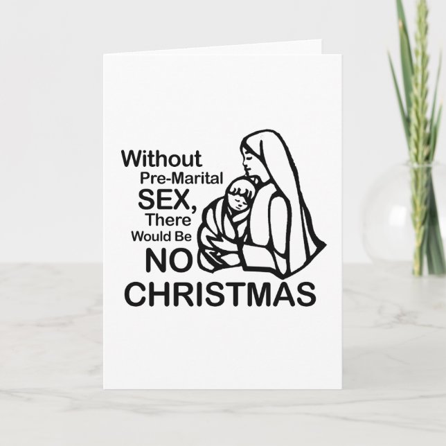 Cartes Pour Fêtes Annuelles Il n'y aurait pas de Noël (Devant)
