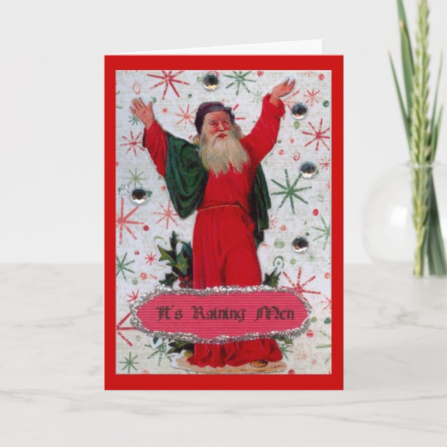 Cartes Pour Fêtes Annuelles Il pleut des hommes (Devant)