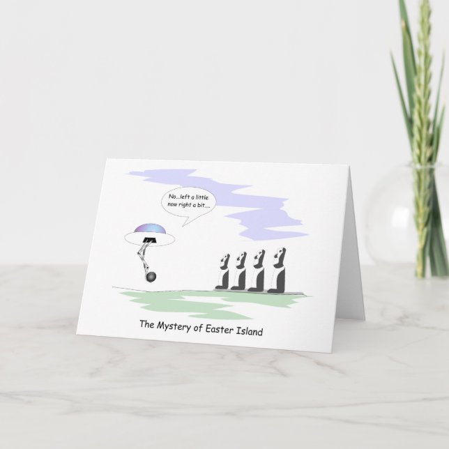 Cartes Pour Fêtes Annuelles Île de Pâques (Devant)