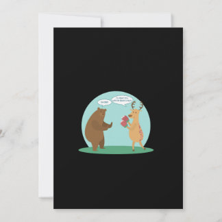 Cartes Pour Fêtes Annuelles I'll With My Bear Hands Oh Deer Funny Creative Sty