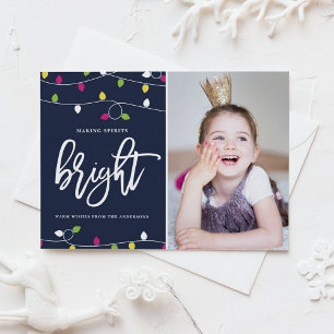 Cartes Pour Fêtes Annuelles Illuminations de Noël lumineuses et colorées Photo