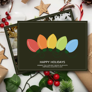 Cartes Pour Fêtes Annuelles Illuminations graphiques modernes Photo de Noël