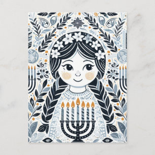 Cartes Pour Fêtes Annuelles Illuminez la nuit : une fête à Hanoukka