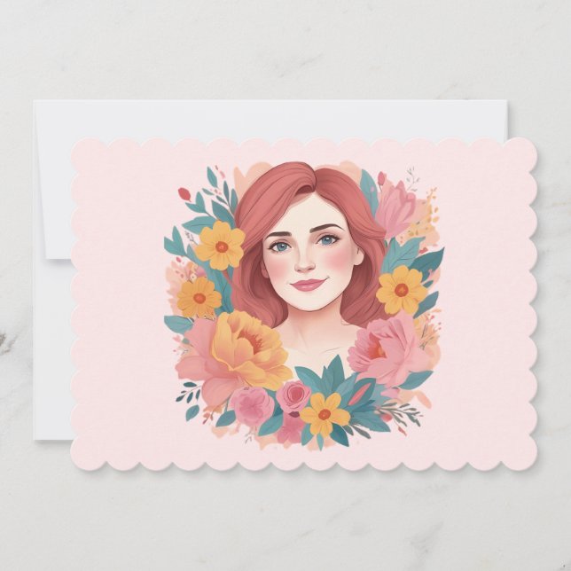 Cartes Pour Fêtes Annuelles Illustrateur de la fête des Mères (Devant)