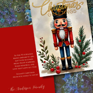 Cartes Pour Fêtes Annuelles Illustration aquarelle de Noël des Noisettes