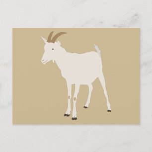 Cartes Pour Fêtes Annuelles Illustration d'animaux de la ferme de chèvres