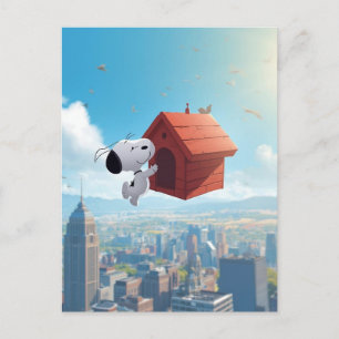 Cartes Pour Fêtes Annuelles Illustration de bande dessinée de ville flottante 