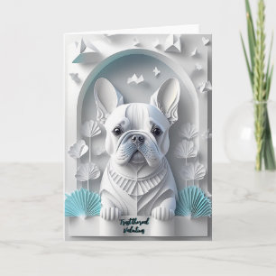 Cartes Pour Fêtes Annuelles Illustration de Bouledogue Français découpé dans d