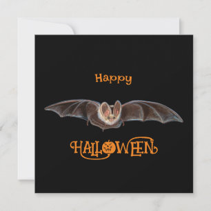 Cartes Pour Fêtes Annuelles Illustration de Chauve-souris Pipistrelle Hallowee
