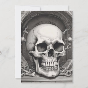 Cartes Pour Fêtes Annuelles Illustration de crâne