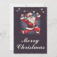 Illustration de la danse cool du Père Noël