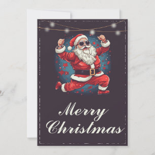 Cartes Pour Fêtes Annuelles Illustration de la danse cool du Père Noël