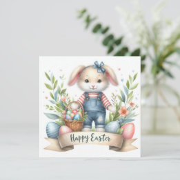 Cartes Pour Fêtes Annuelles Illustration de la fosse de Pâques Festive