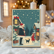 Illustration de Noël Vintage