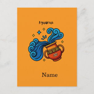 Cartes Pour Fêtes Annuelles Illustration de style cartoon du signe zodiacal Ve