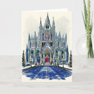 Cartes Pour Fêtes Annuelles Illustration d'église