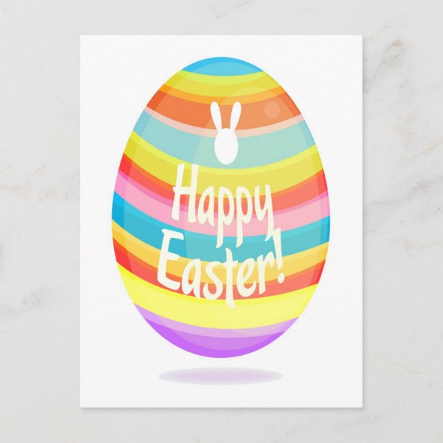 Cartes Pour Fêtes Annuelles Illustration des oeufs de Pâques (Devant)