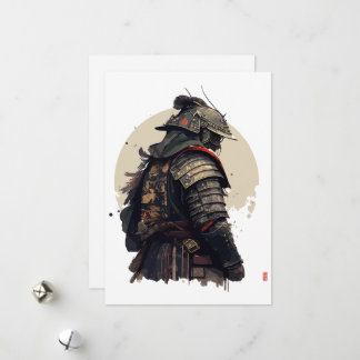 Cartes Pour Fêtes Annuelles Illustration détaillée du samouraï