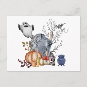 Cartes Pour Fêtes Annuelles Illustration d'Halloween très effrayante