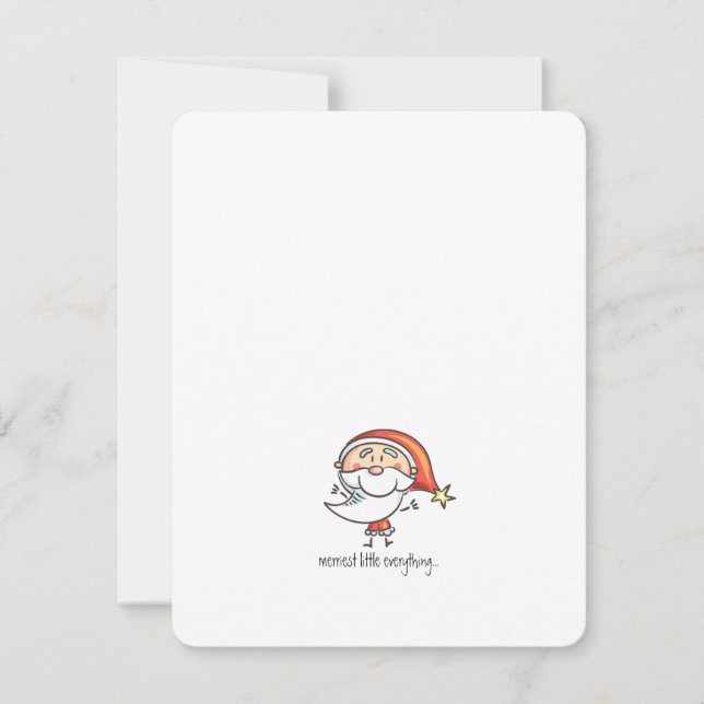Cartes Pour Fêtes Annuelles Illustration du dessin animé de la famille mignonn (Devant)
