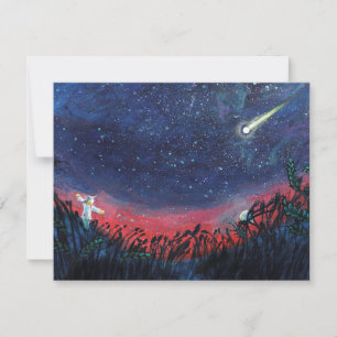 Cartes Pour Fêtes Annuelles Illustration d'une étoile de tir