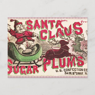 Cartes Pour Fêtes Annuelles Illustration Vintage du Père Noël