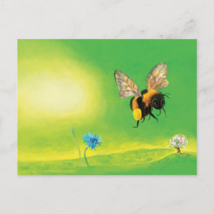 Cartes Pour Fêtes Annuelles Illustration volante Bumblebee