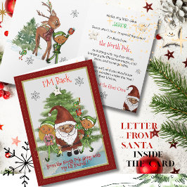 Cartes Pour Fêtes Annuelles I'M Back from North Pole Card | Message from Santa